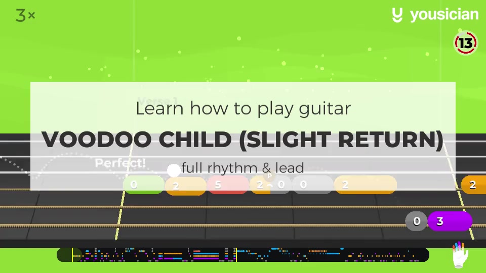 Learn how to play Voodoo Child (Slight Return) on Guitar Yousician
