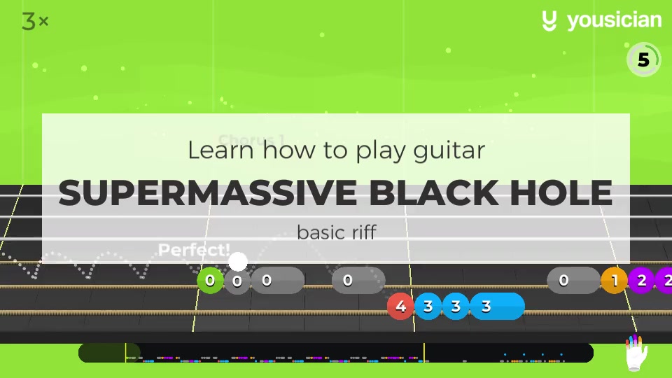 Learn how to play Supermassive Black Hole on Guitar Yousician