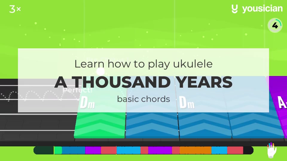 Learn how to play A Thousand Years on Ukulele Yousician