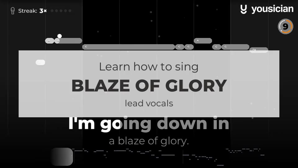 Learn how to sing Blaze Of Glory | Yousician