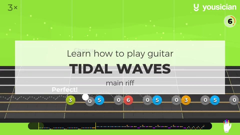 Tidal Wave Tutorial Learn how to play Tidal Waves on Guitar | Yousician