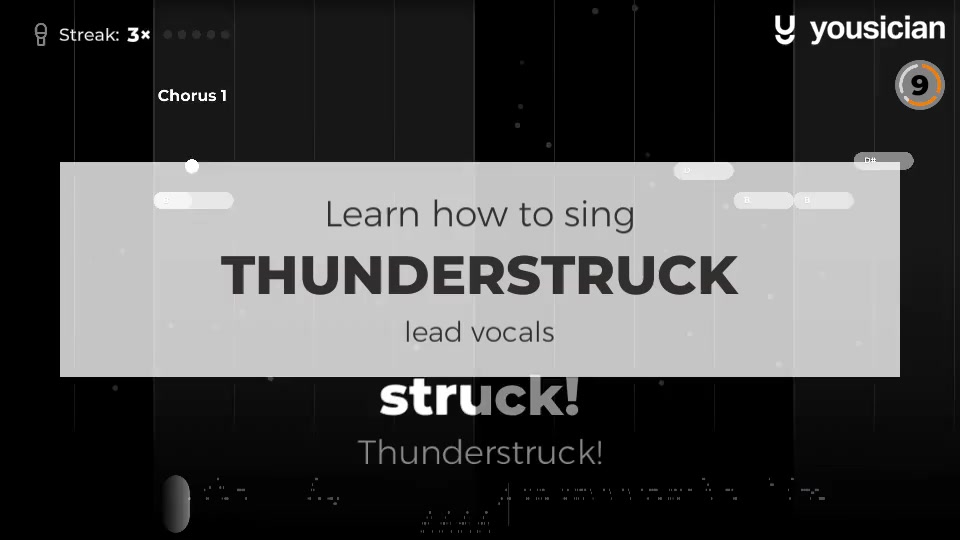 Learn how to sing Thunderstruck | Yousician