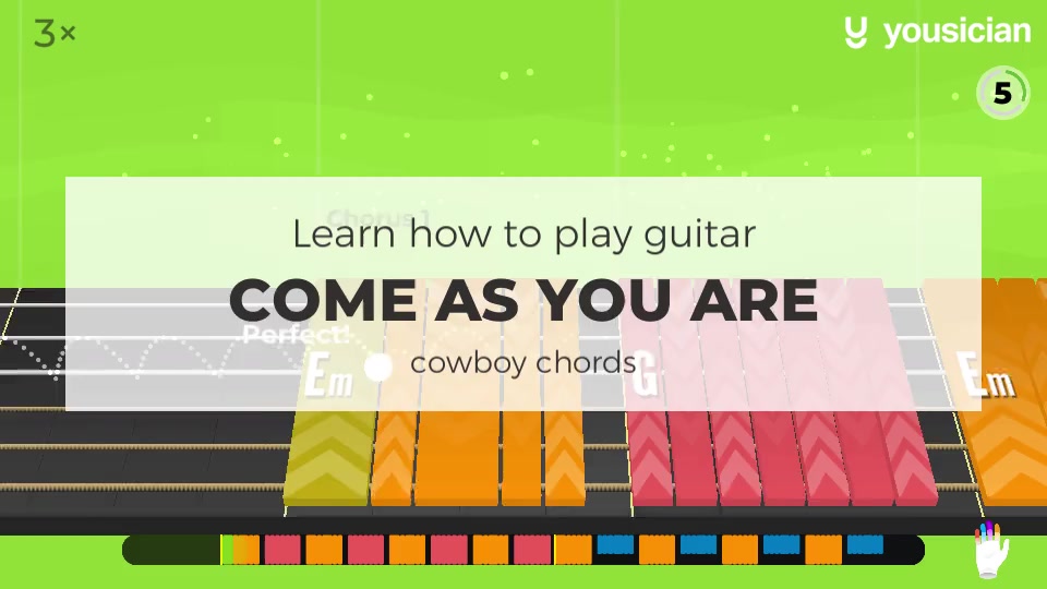 Learn how to play Come As You Are on Guitar Yousician