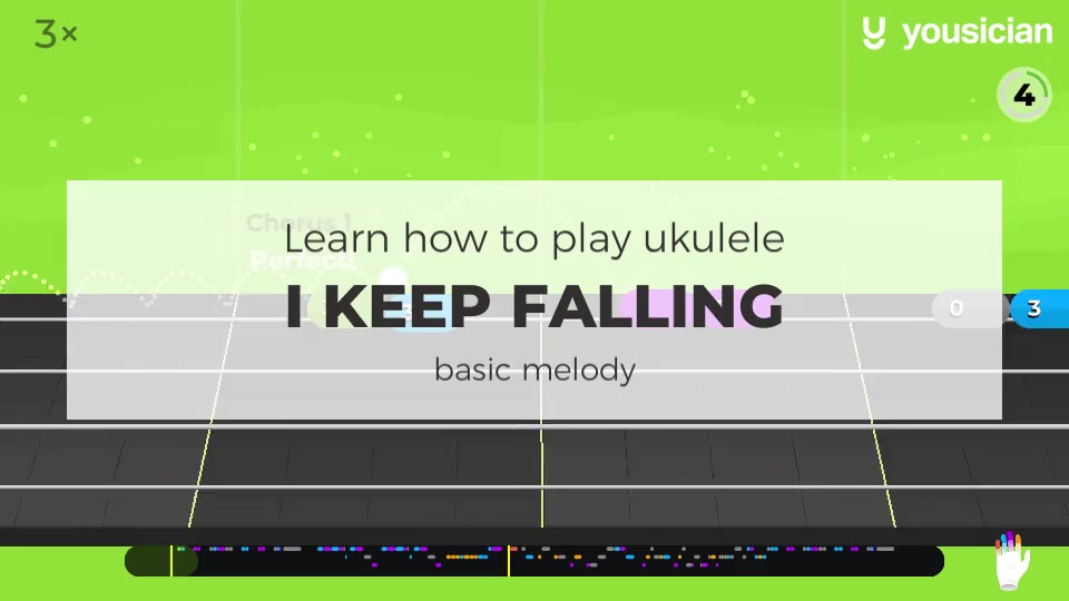 Learn how to play I Keep Falling on Ukulele Yousician