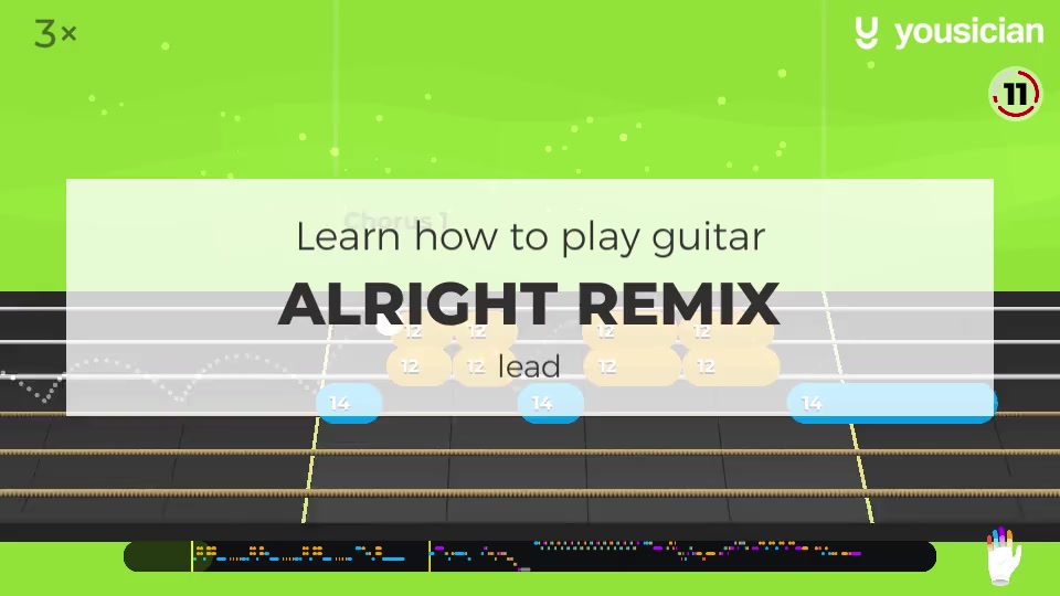 Learn How To Play Alright Remix On Guitar Yousician
