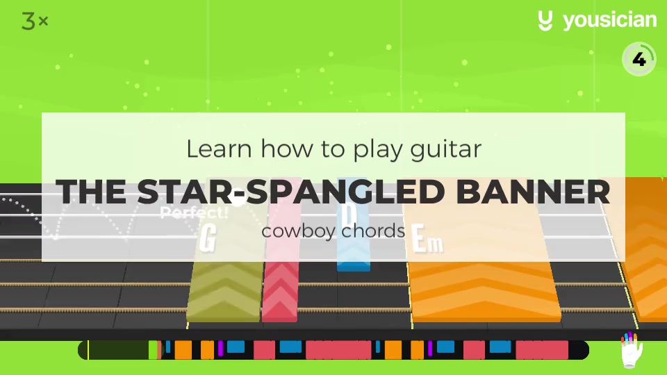 Learn how to play The StarSpangled Banner on Guitar Yousician