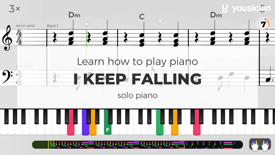 Learn how to play I Keep Falling on Piano | Yousician