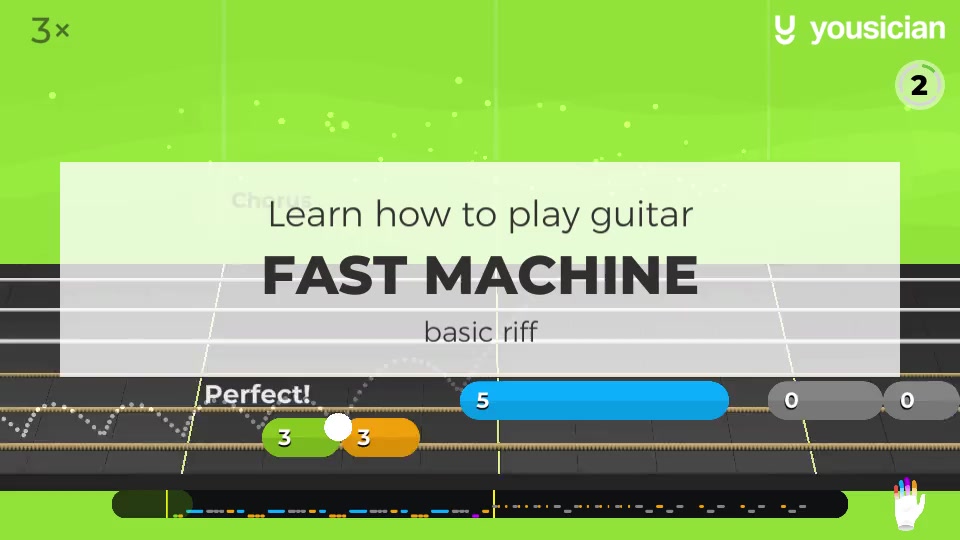 Learn how to play Fast Machine on Guitar | Yousician