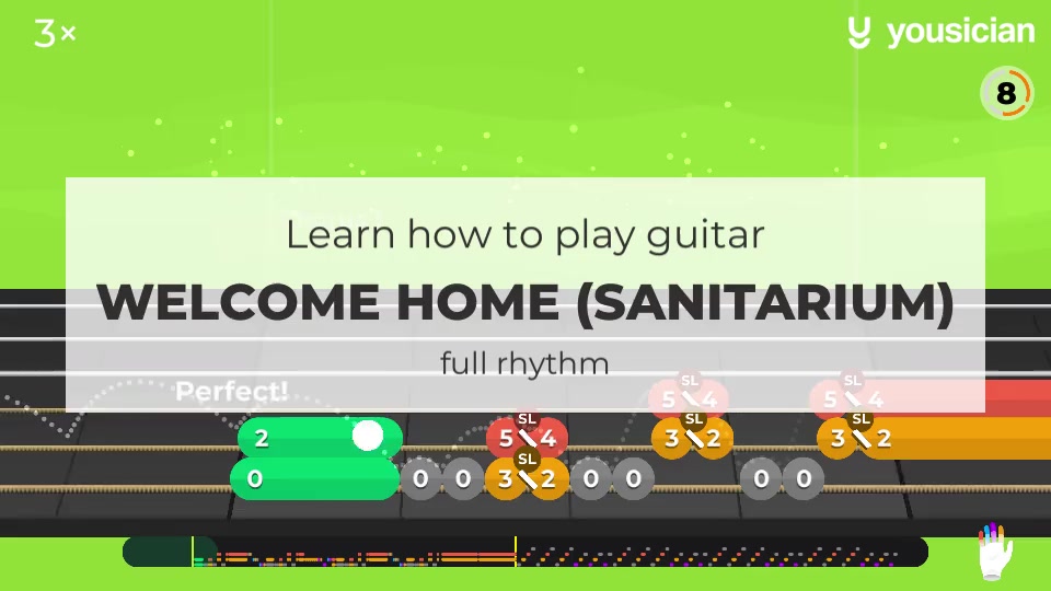 Learn how to play Home (Sanitarium) on Guitar Yousician