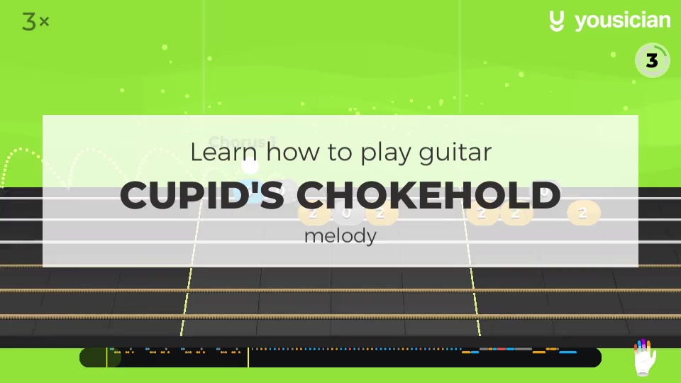 Learn how to play Cupid's Chokehold on Guitar | Yousician