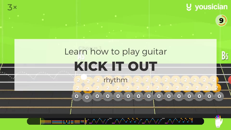 Learn how to play Kick It Out on Guitar Yousician