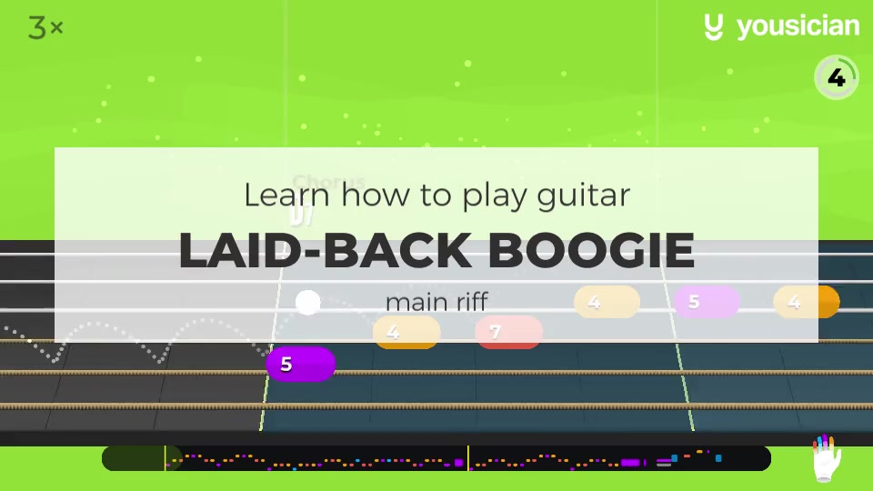 Learn how to play LaidBack Boogie on Guitar Yousician