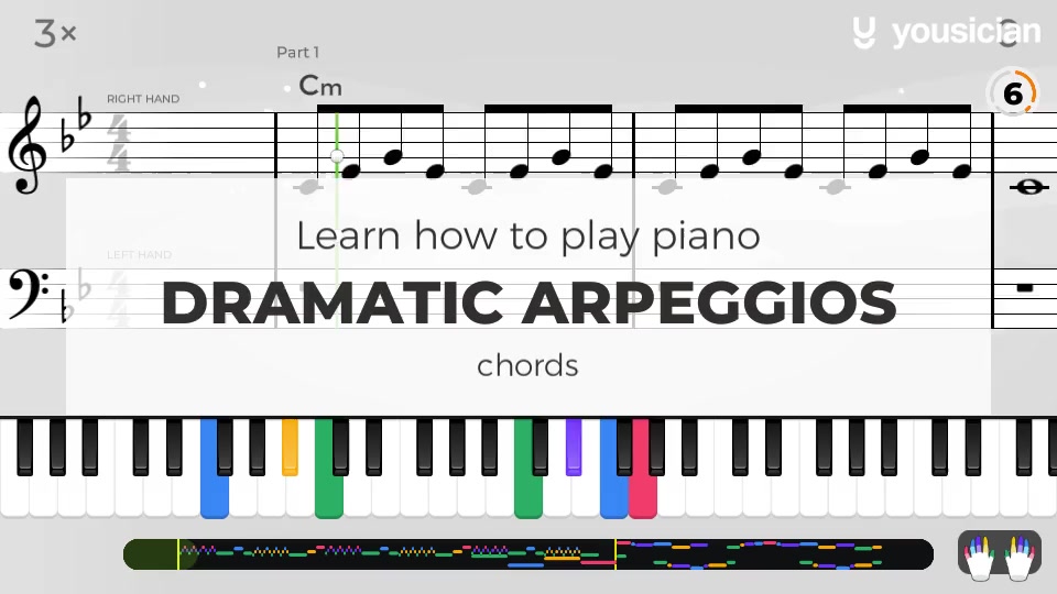 Learn how to play Dramatic Arpeggios on Piano Yousician