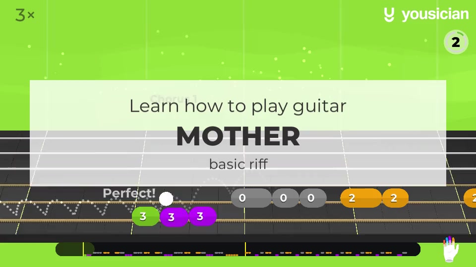 Learn how to play Mother on Guitar Yousician