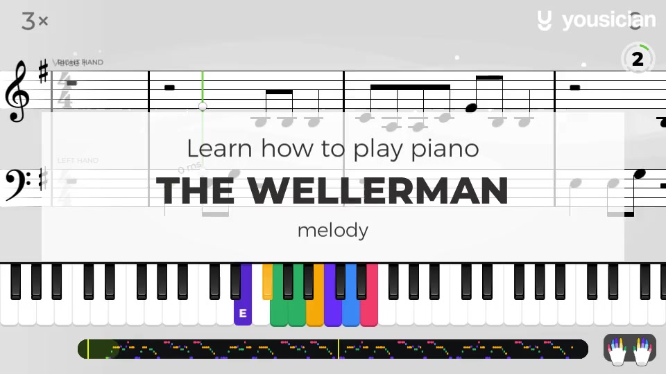 Learn how to play The Wellerman on Piano Yousician