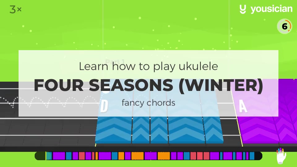 Learn how to play Four Seasons (Winter) on Ukulele | Yousician